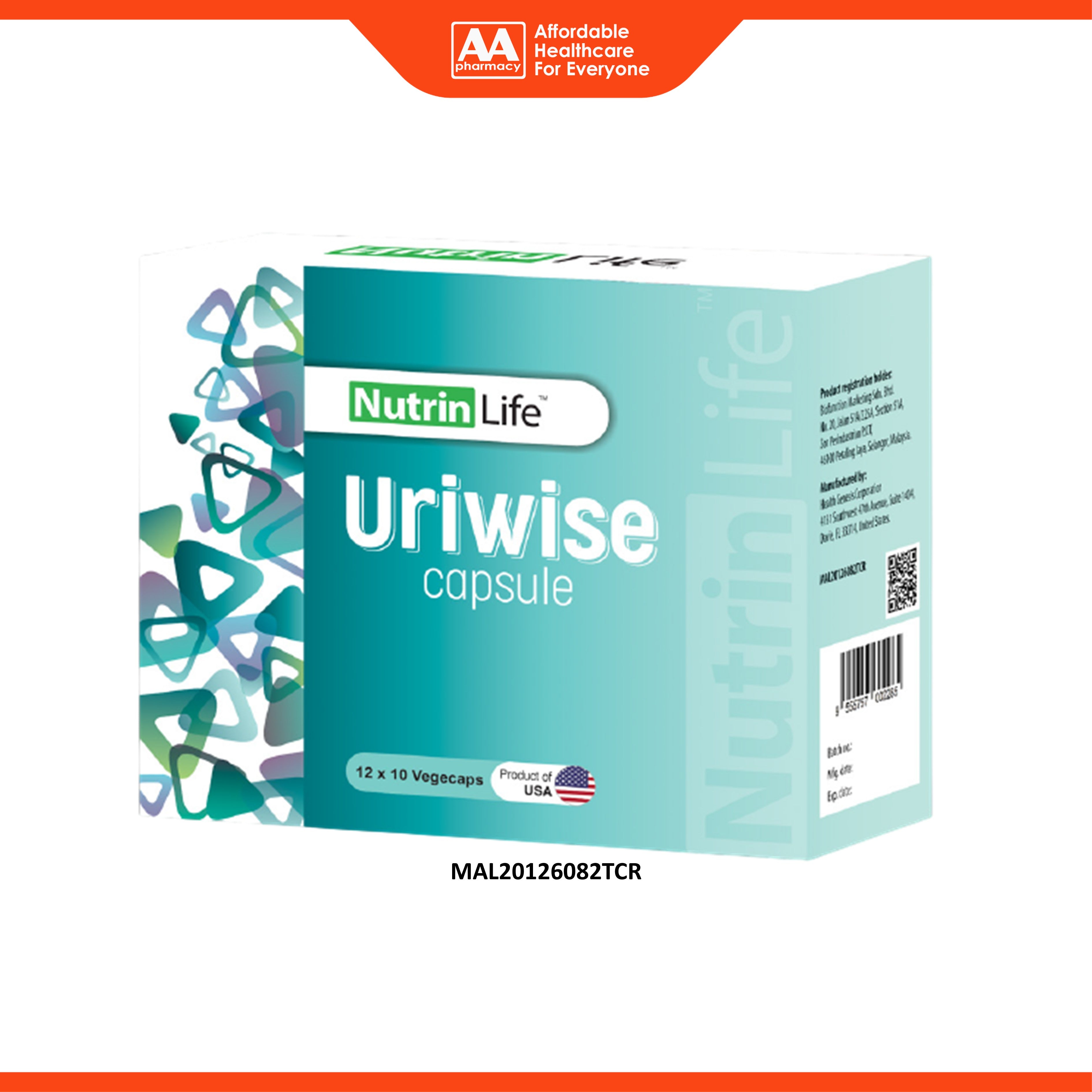 NutrinLife Uriwise Capsule 12x10's