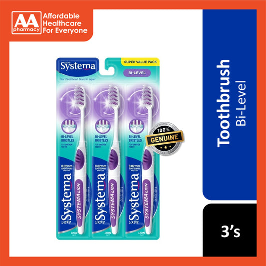Systema Toothbrush (Bi-Level, Medium Soft) 3's