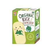 Apple Monkey Organic Rice Cracker - Spinach Flavour (10 x 3g)