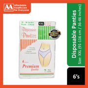 Pan-Mate Premium Quality Disposable Panties Size XXL 6's (91-116cm / 30-46 inches)