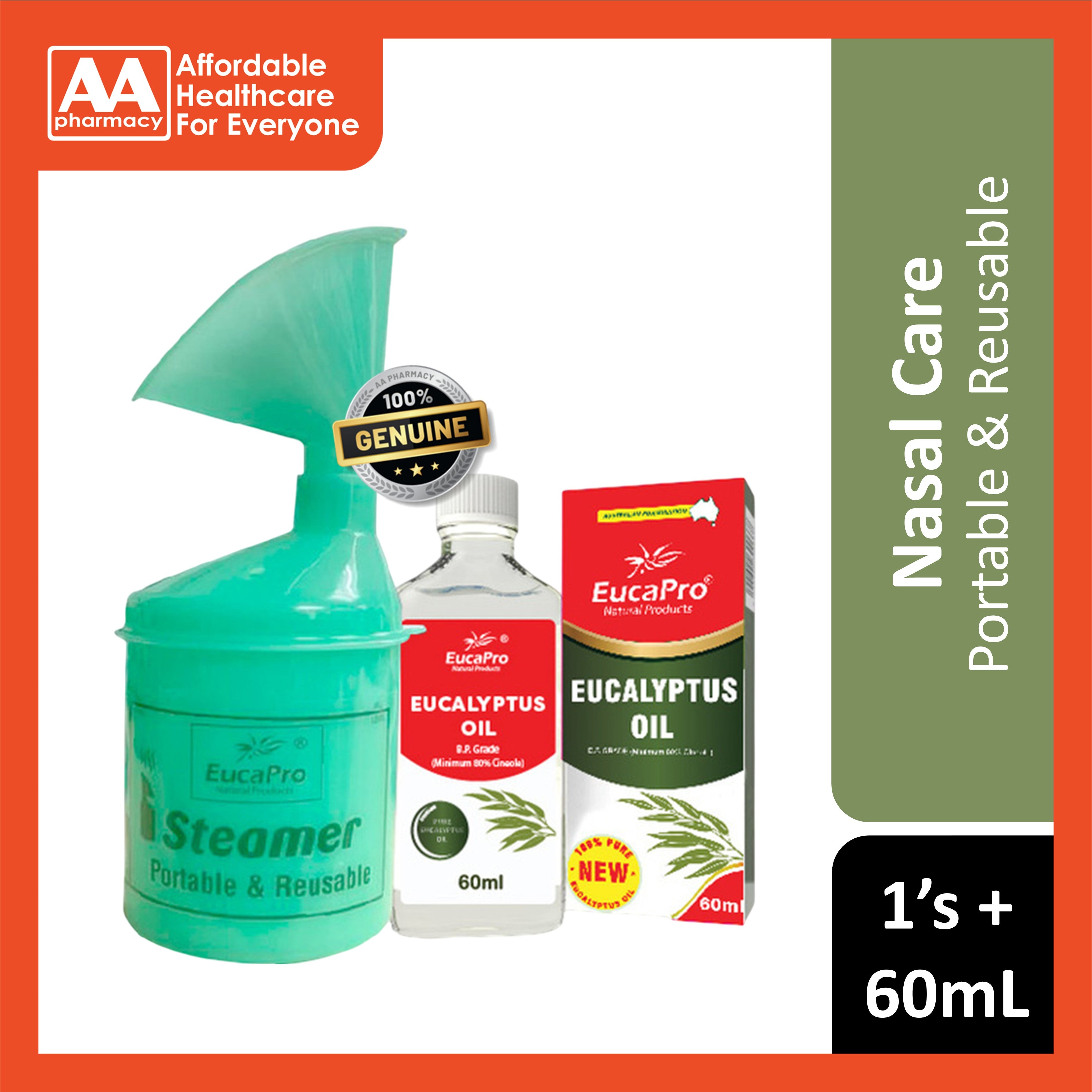 EucaPro Steamer 1's [FOC EucaPro Eucalyptus Oil 60mL]