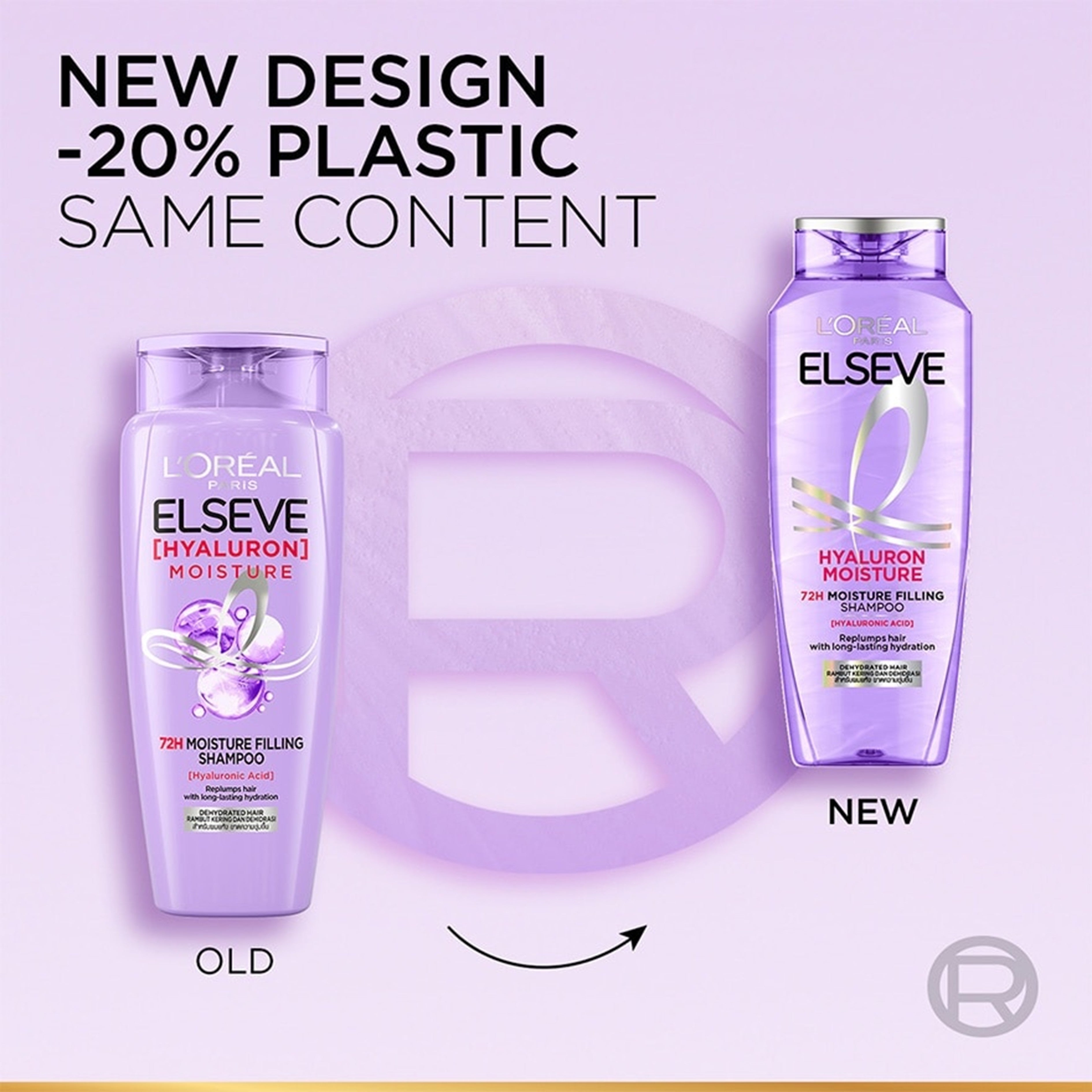 L'Oréal Paris Elseve [Hyaluron] Moisture 72H Moisture Filling Shampoo 280mL