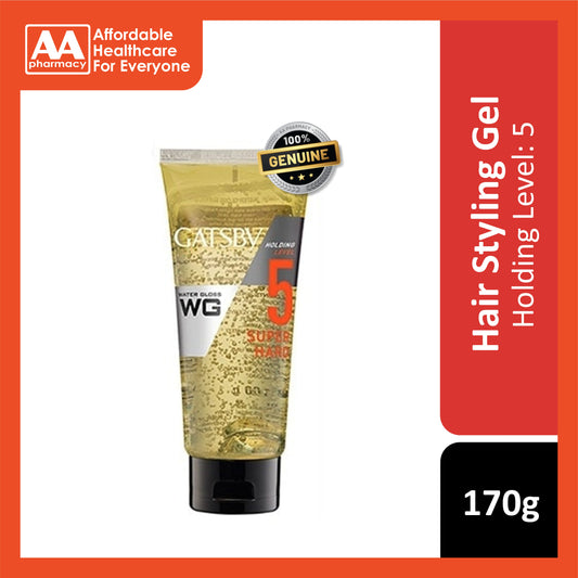 Gatsby Water Gloss Hair Gel (Super Hard, Holding Level 5) 170g