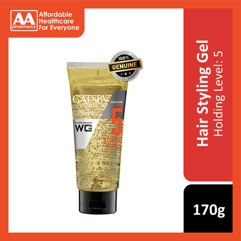 Gatsby Water Gloss Hair Gel (Super Hard, Holding Level 5) 170g