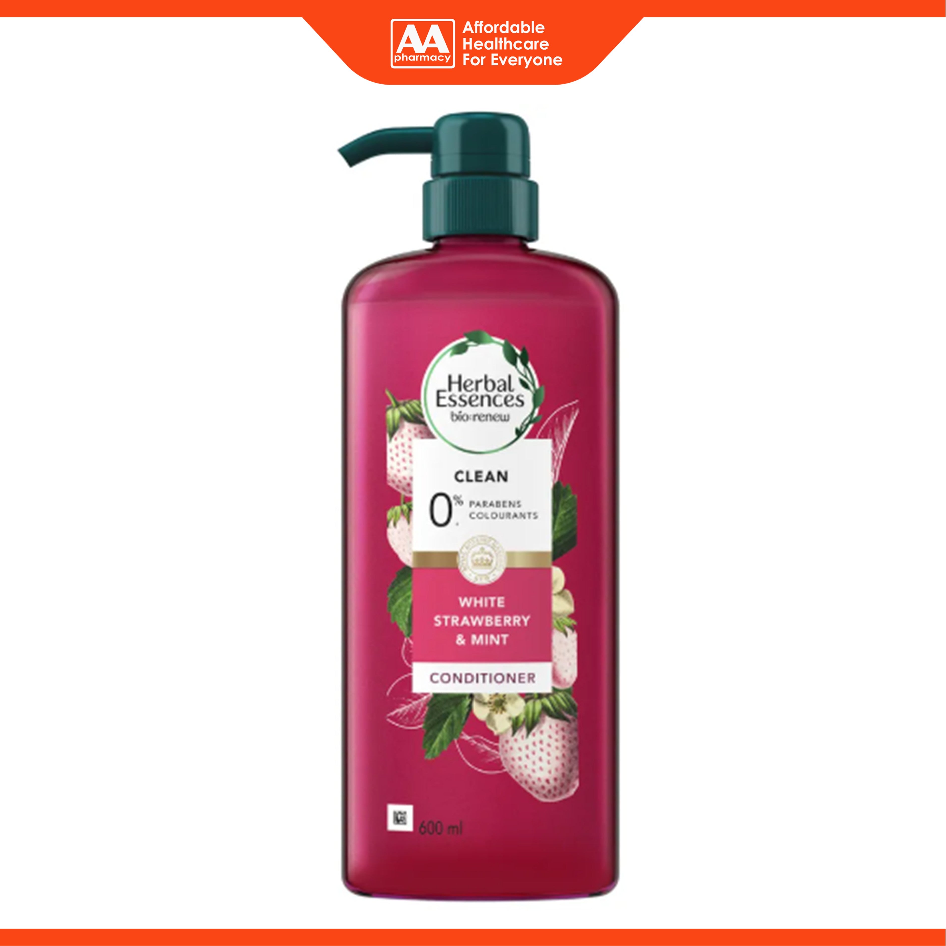 Herbal Essences bio:renew Conditioner - White Strawberry and Mint, Clean (600ml)