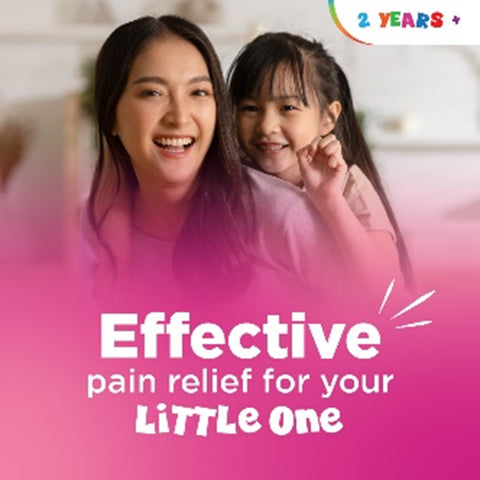 Panadol For Children Suspension 120mg/5mL (1-6 Years) 60mL (Strawberry Flavour)