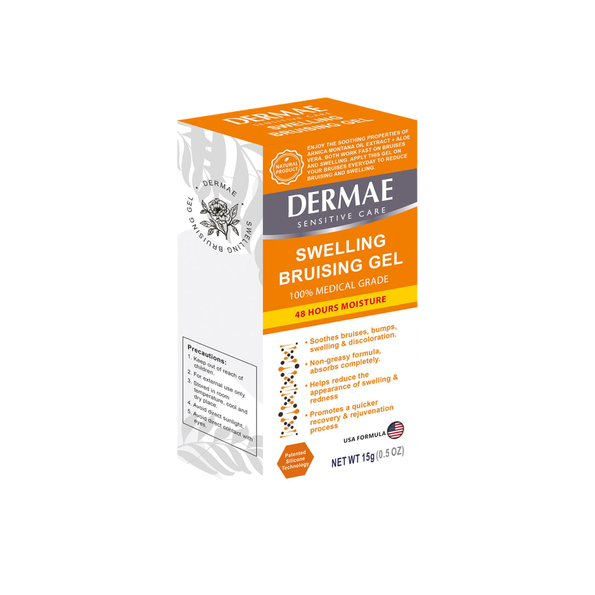 Dermae 100% Medical Grade Swelling Bruising Gel (15g)