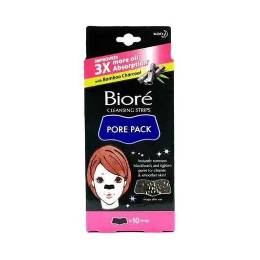 Bioré Cleansing Strips Pore Pack with Bamboo Charcoal 10's