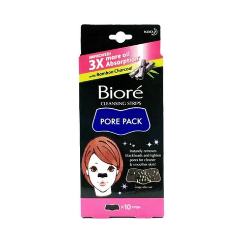 Bioré Cleansing Strips Pore Pack with Bamboo Charcoal 10's
