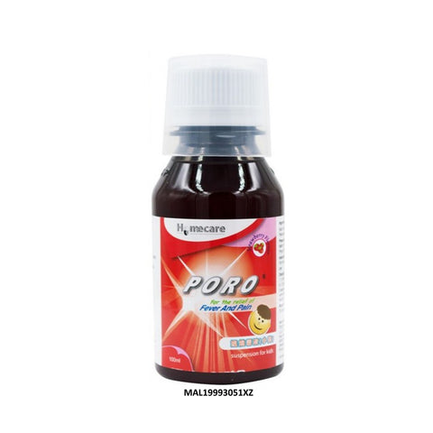Poro Suspension 250mg/5ml (Strawberry Flavour) 100mL [No Box]