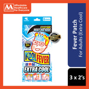 KoolFever Extra Cool Cooling Gel Sheet For Adults (12 years and above) 3x2's