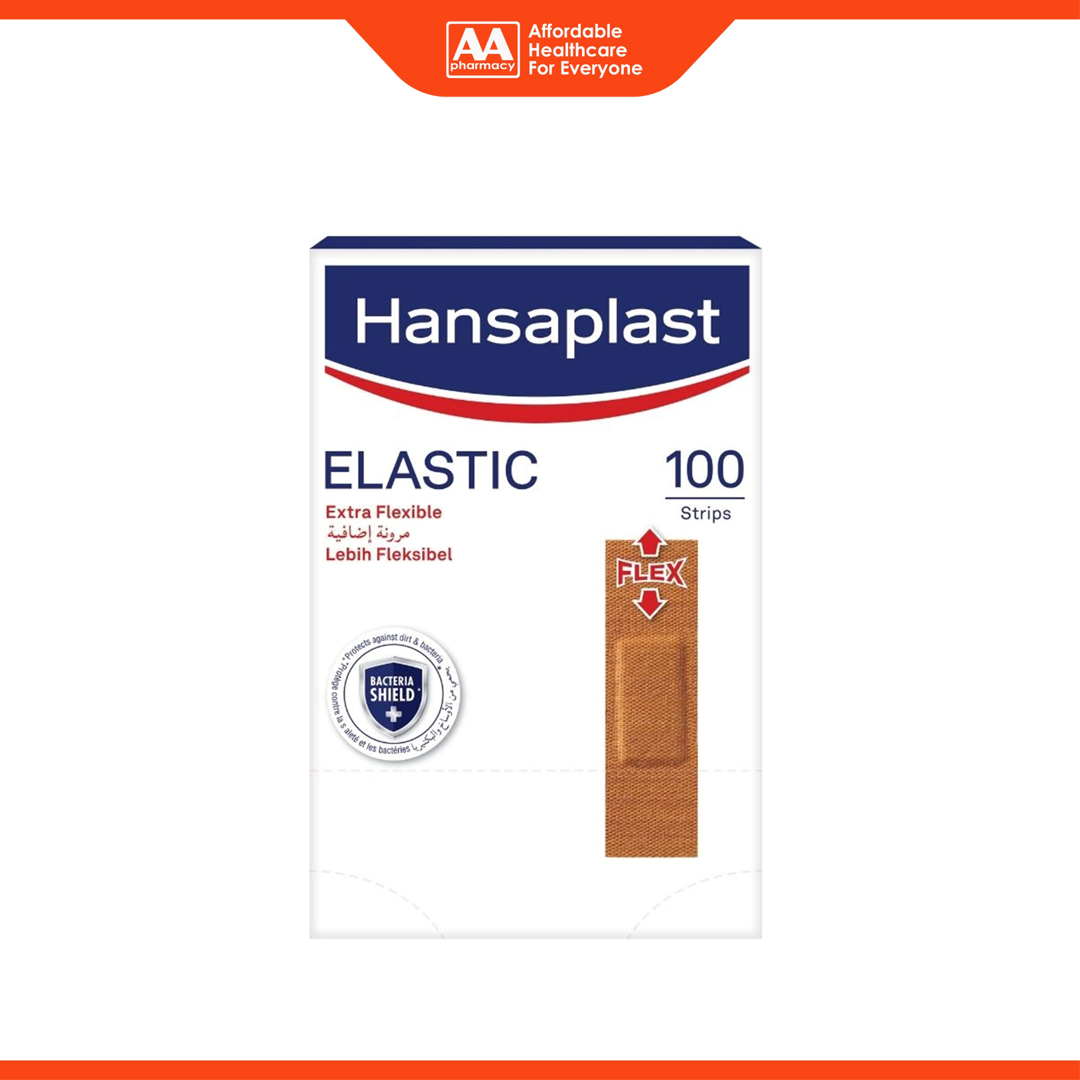 Hansaplast Elastic Extra Flexible Plaster 100's