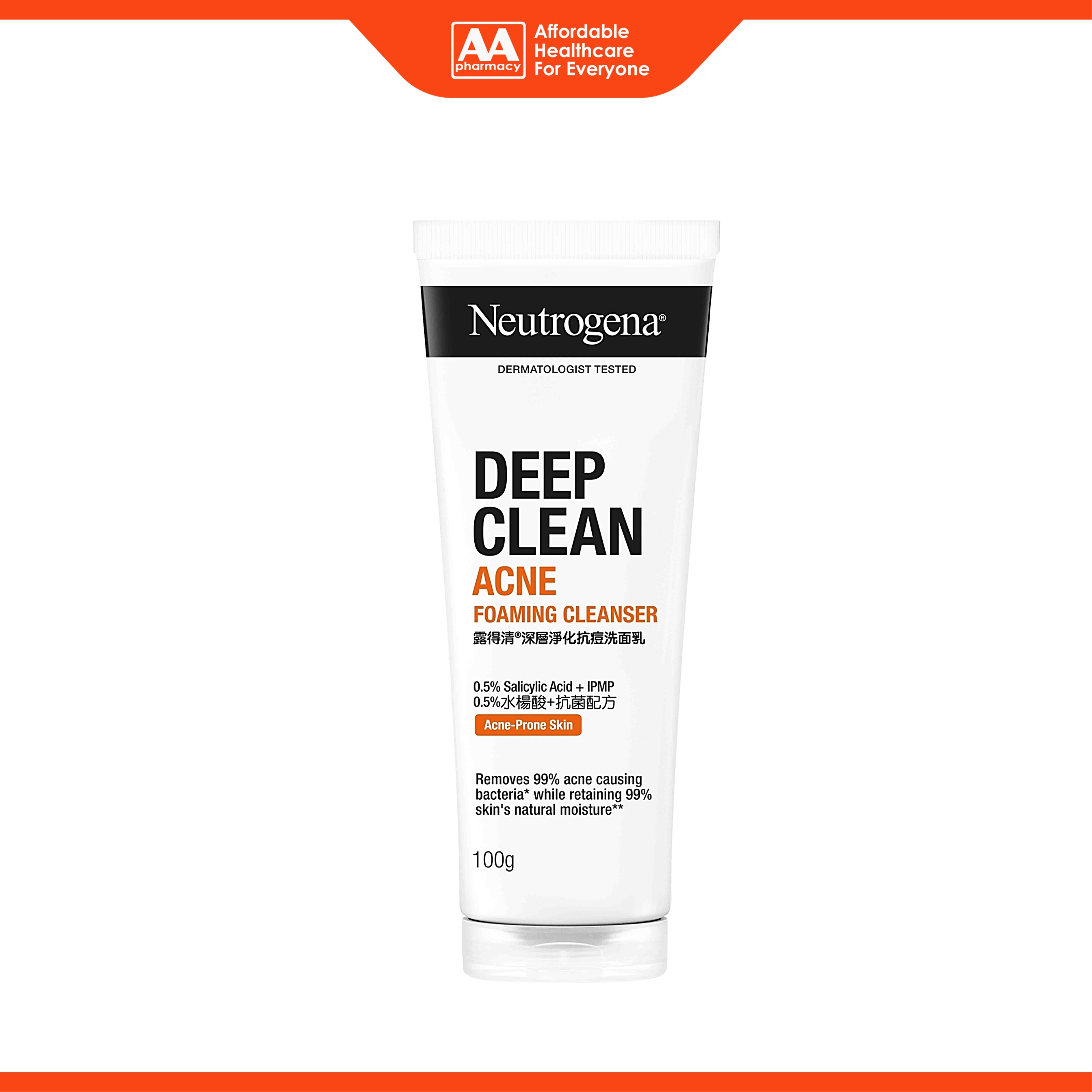 Neutrogena Deep Clean Acne Foaming Cleanser 100g