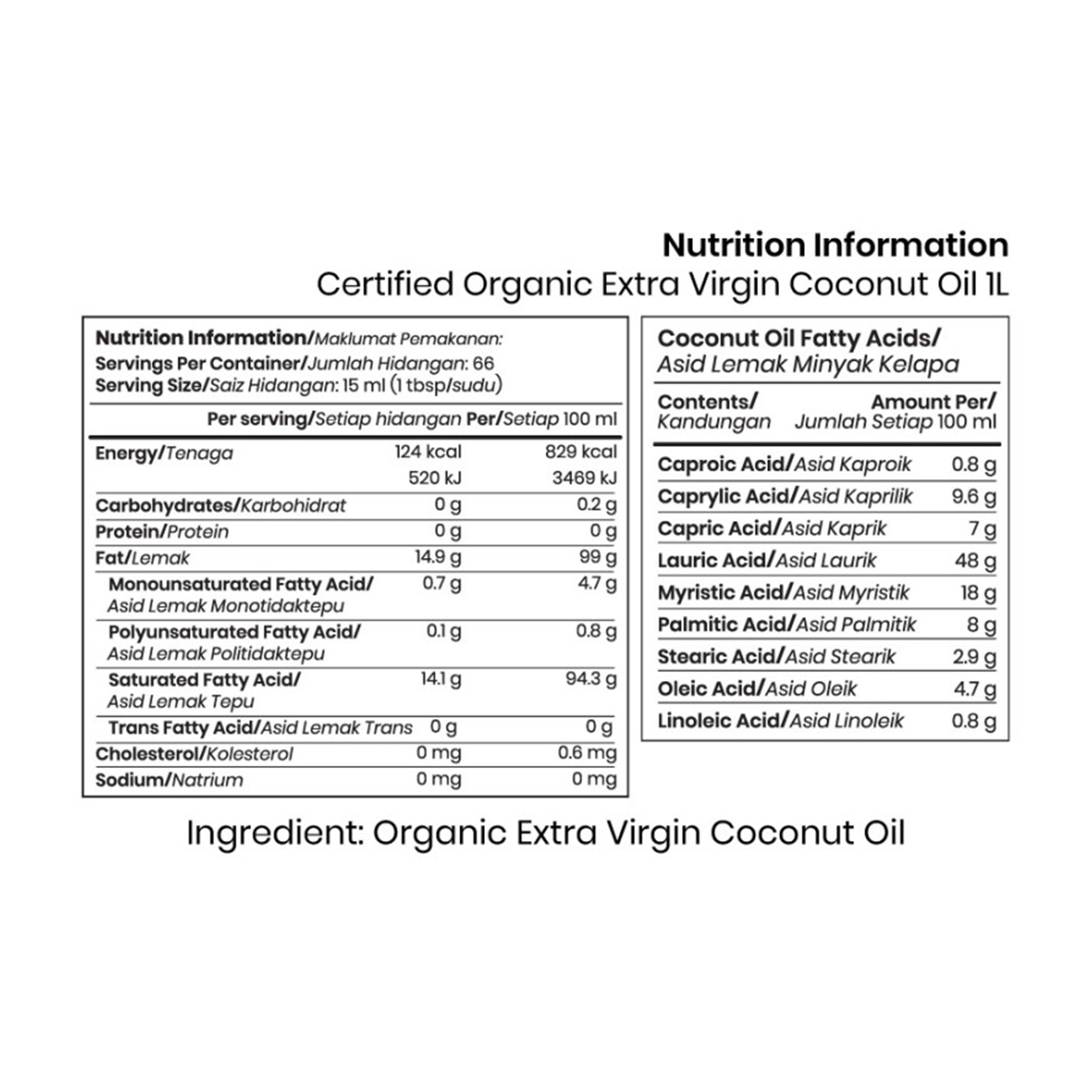 Country Farm Certified Organic Extra Virgin Coconut Oil 1L+100mL (Cold Pressed and Unrefined)