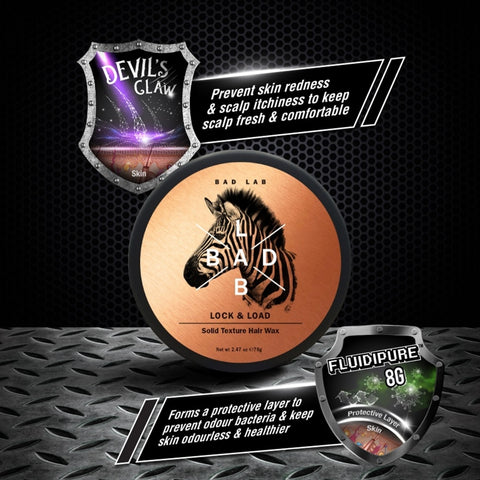 Bad Lab Lock and Load Solid Texture Hair Wax 70g