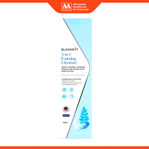 Bloomfit 5 In 1 Foaming Head-To-Toe Cleanser 200mL