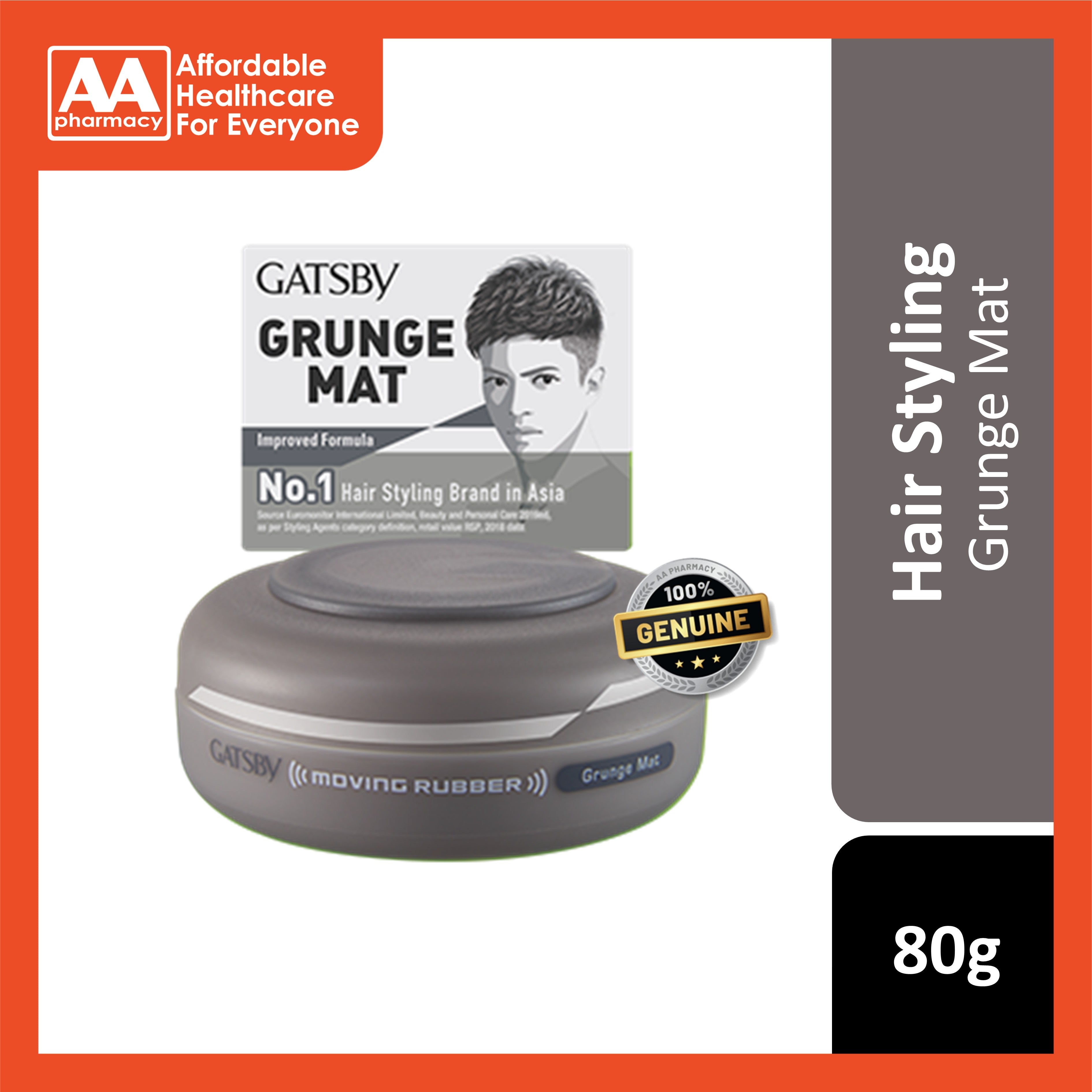 Gatsby Moving Rubber (Grunge Mat) 80g