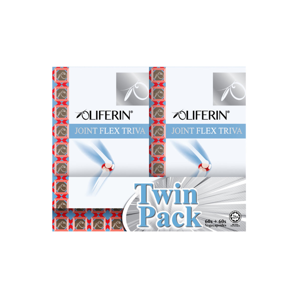 Nutriva Oliferin Joint Flex Triva Vegecapsule (2 x 60's)
