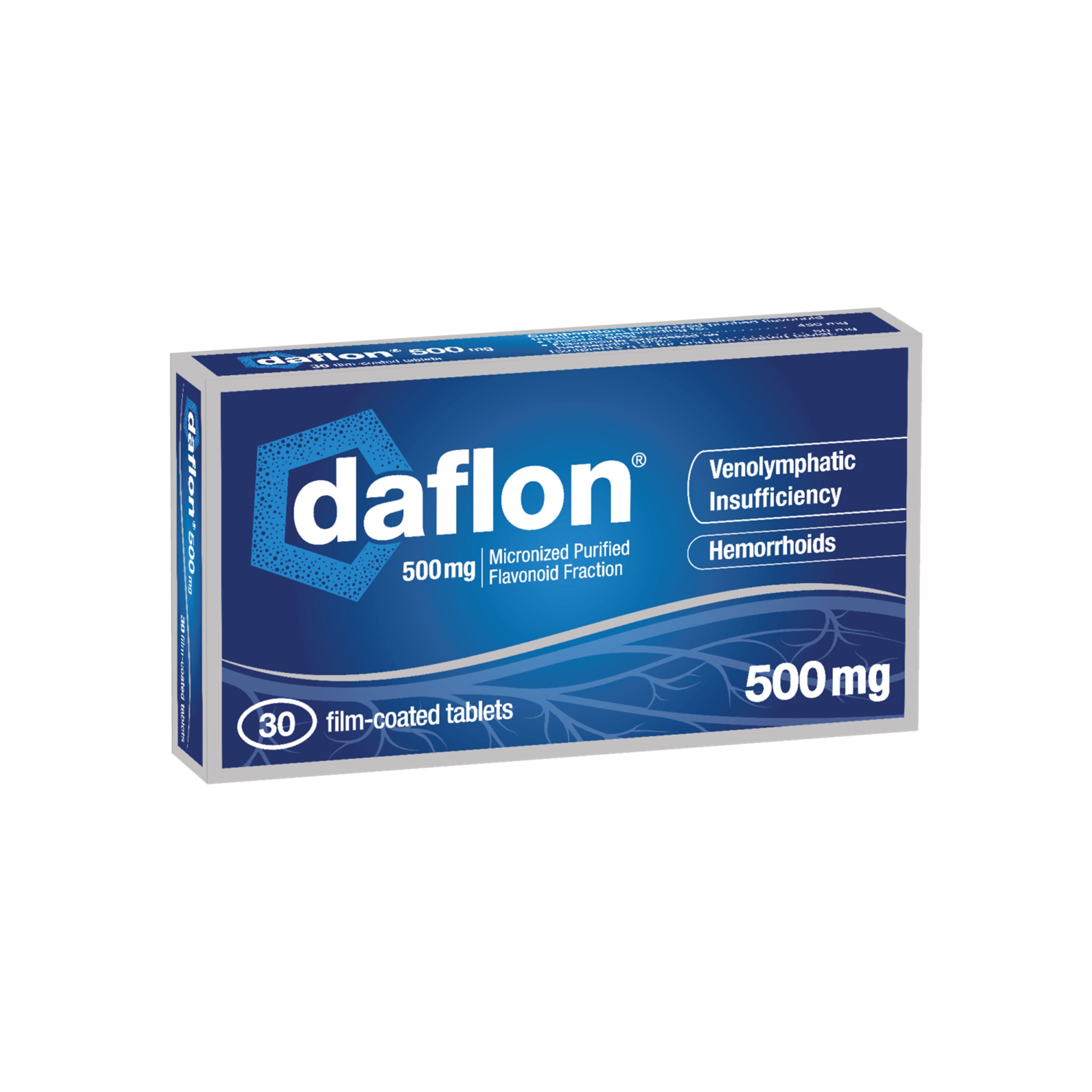 Daflon 500mg Tablet 3x10's (Micronised Purified Flavonoid)