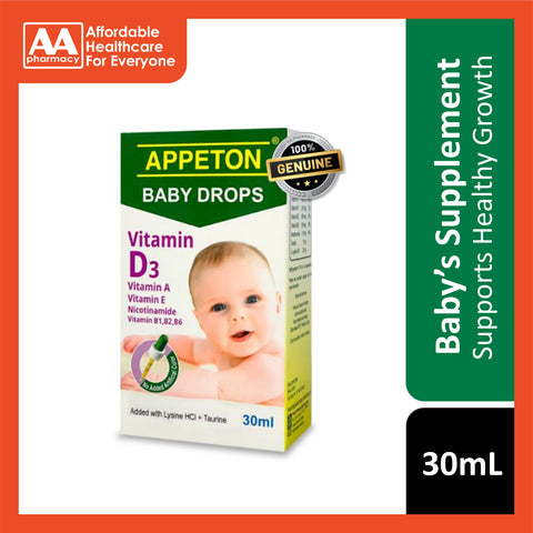 Appeton Baby Drops 30mL (Multivitamins + Lysine + Taurine)