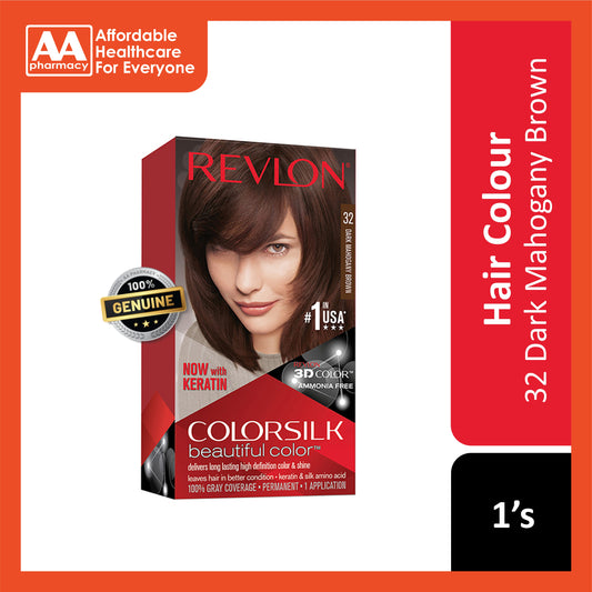 Revlon ColorSilk Beautiful Color 32 Dark Mahogany Brown