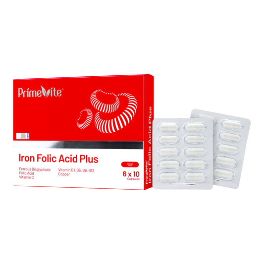 PrimeVite Iron Folic Acid Plus Capsule 6x10's