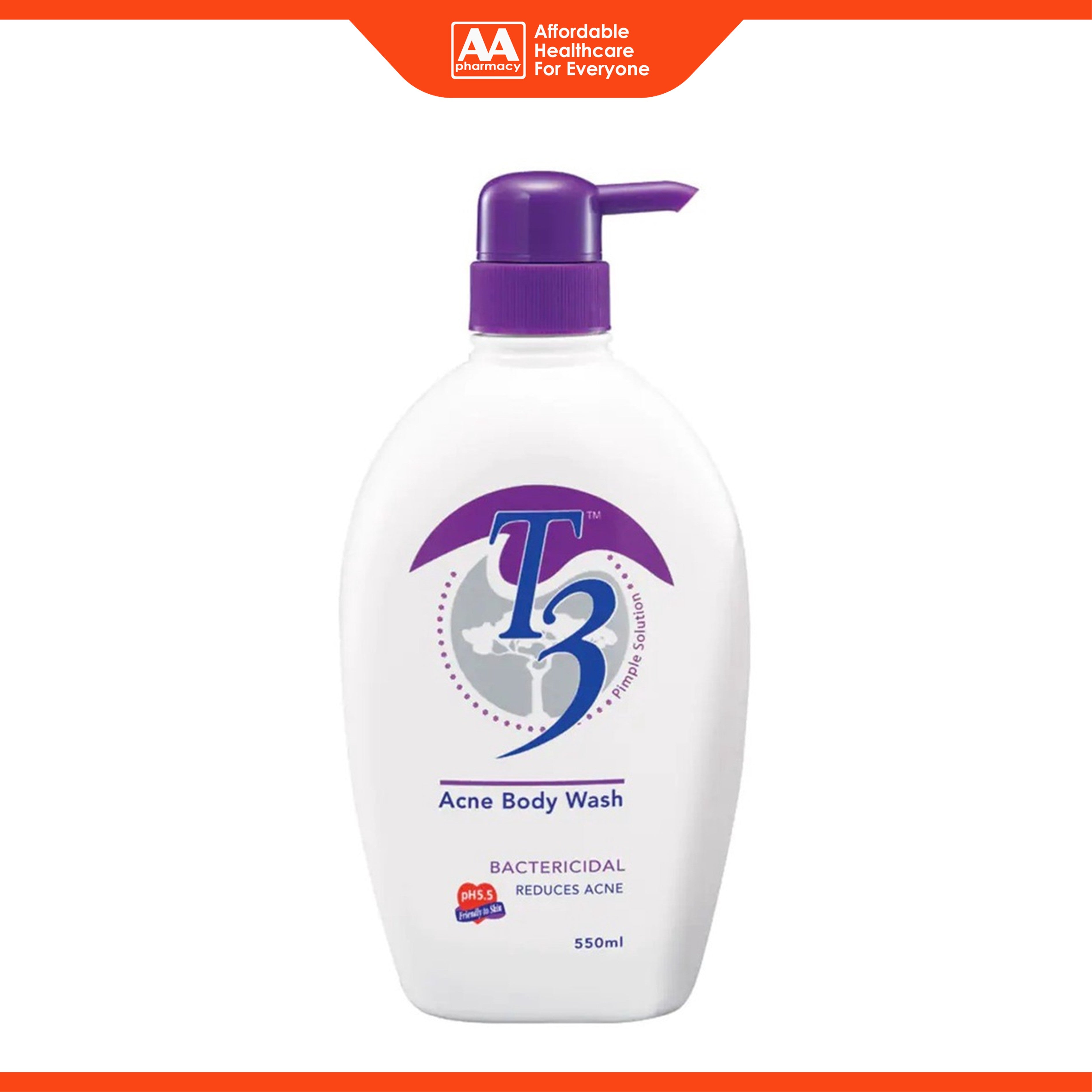 T3 Acne Body Wash 550mL