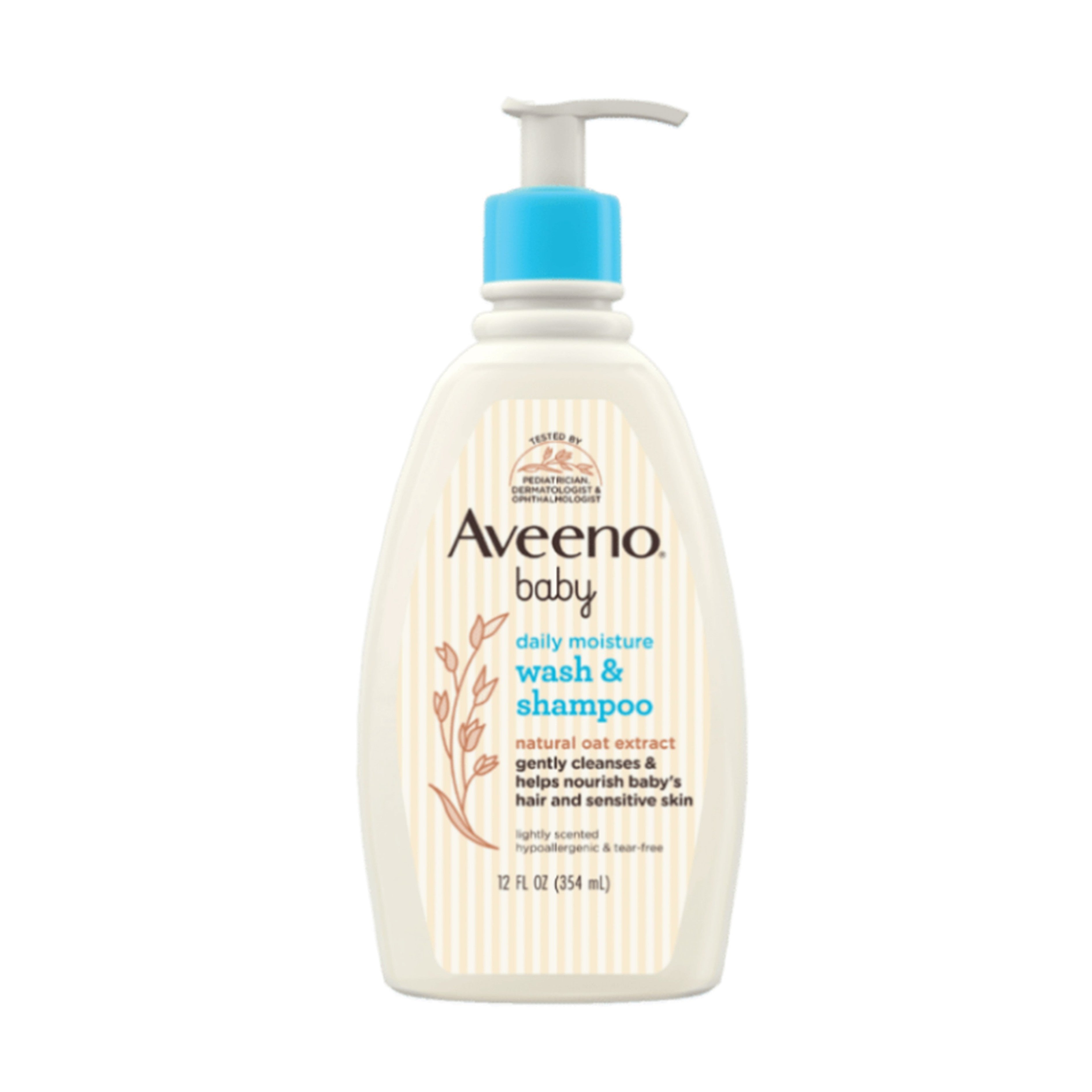 Aveeno Baby Daily Moisture Wash and Shampoo 354mL