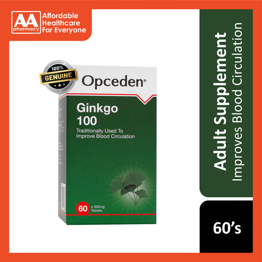 [CLEARANCE] [EXP 08/08/2026] Opceden Ginkgo Extract 100mg Tablet 60's