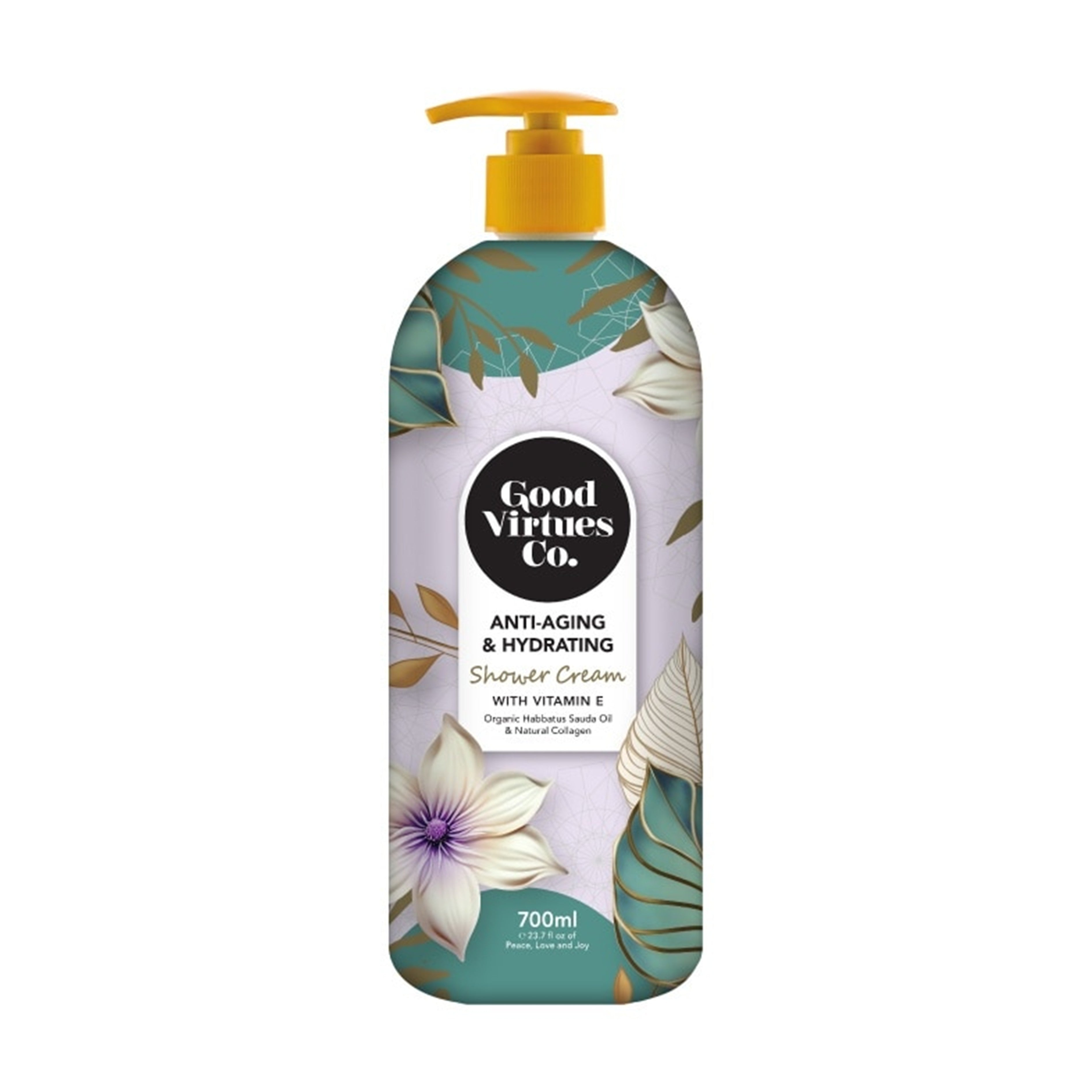 Good Virtues Co. Anti-Aging and Hydrating Shower Cream (With Vitamin E) 700mL