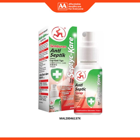 3 Legs Septyc-Kare Antiseptic Spray 30mL