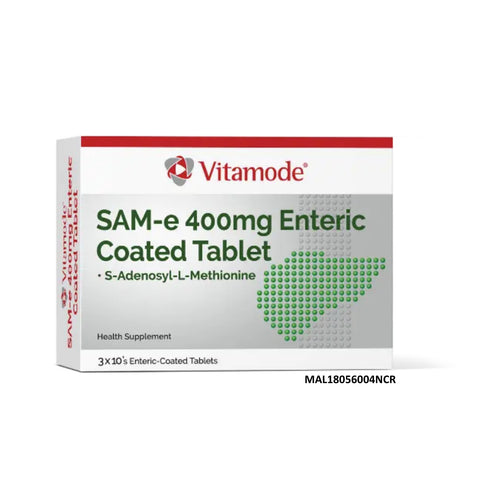 Vitamode SAM-e 400mg Enteric Coated Tablet 3x10's