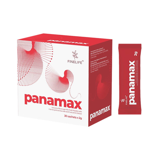 Finelife Panamax (Botanical Beverage Mix Fruit Powder, Palmitoylethanolamide and Curcumin Extract) Sachet 2gx30's