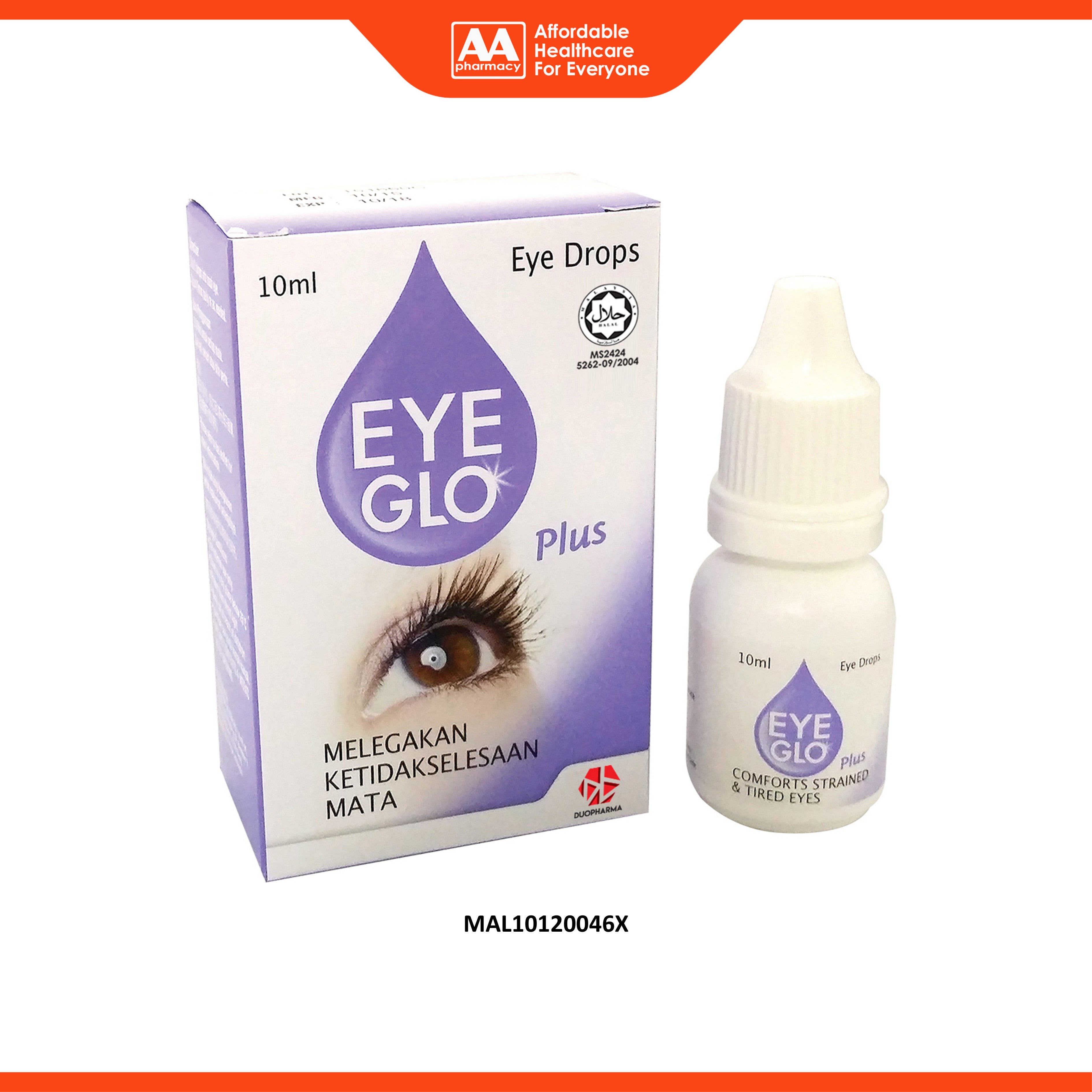 Eye Glo Plus Eye Drops 10mL (Comforts Strained and Tired Eyes)