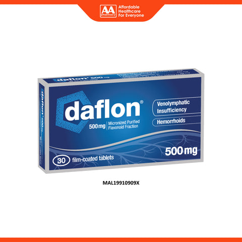 Daflon 500mg Tablet 3x10's (Micronised Purified Flavonoid)