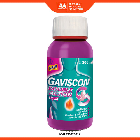 Gaviscon Double Action Liquid 300mL (Mint Flavour)
