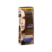 Re'gan Natural Hair Colouring - 7.34 Copper Brown (300ml)