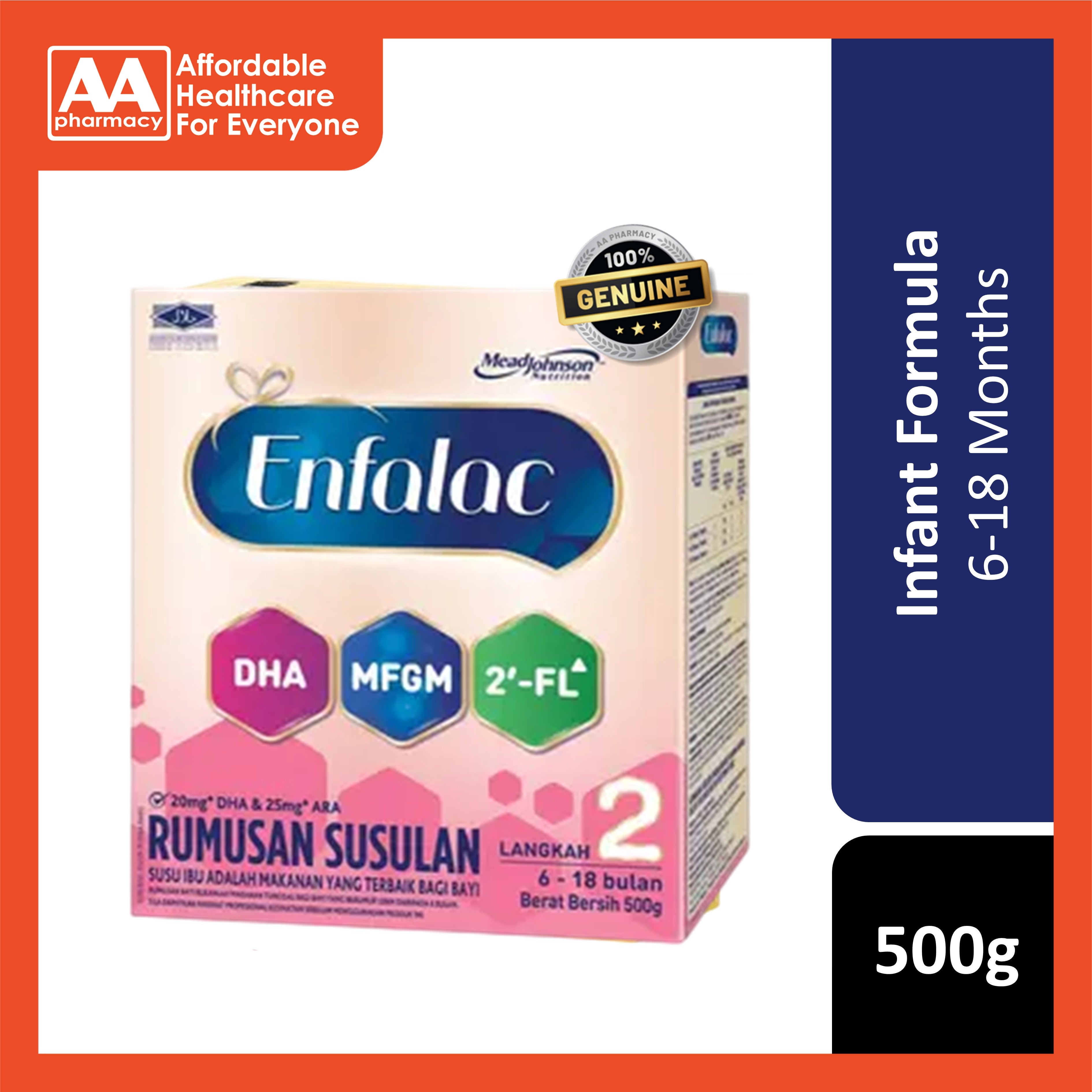 Enfalac Infant Follow Up Formula Step 2 500g (For Babies 6-18 Months)