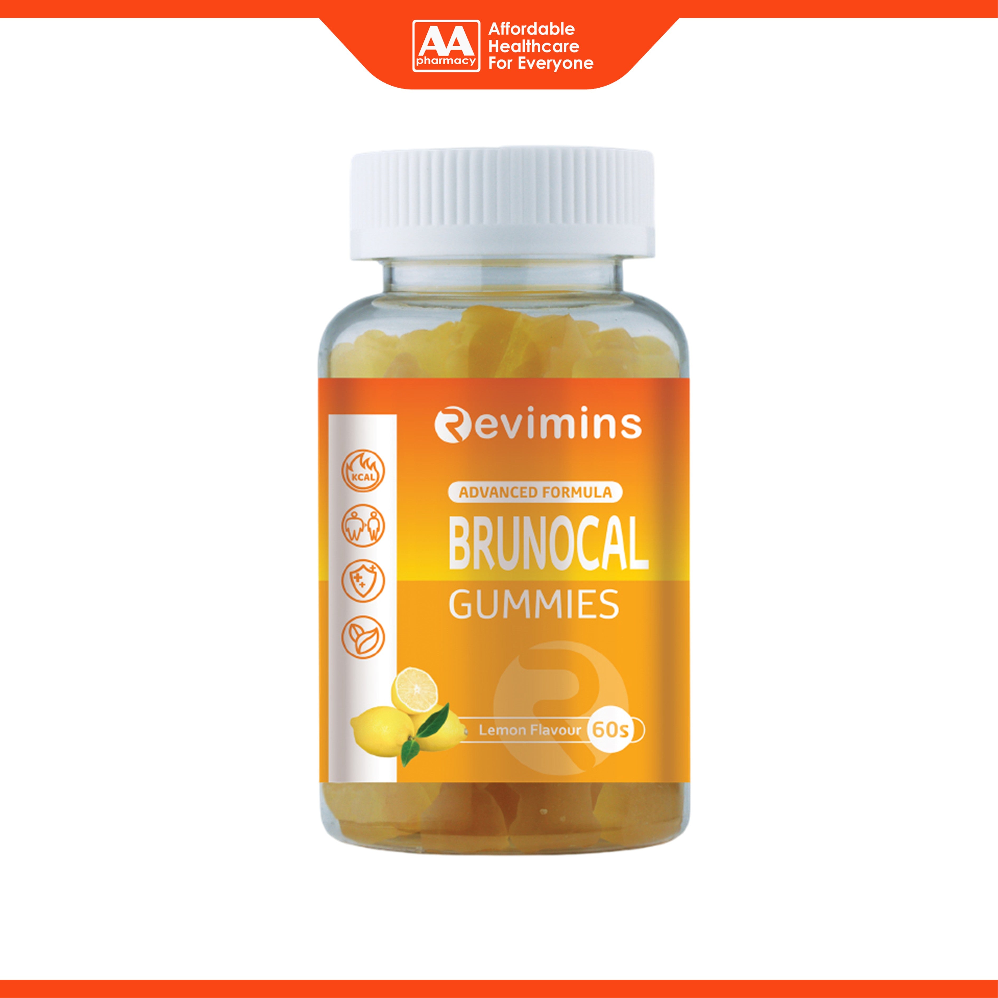 Revimins Brunocal Gummies 60's (Lemon Flavour) - Weight Management