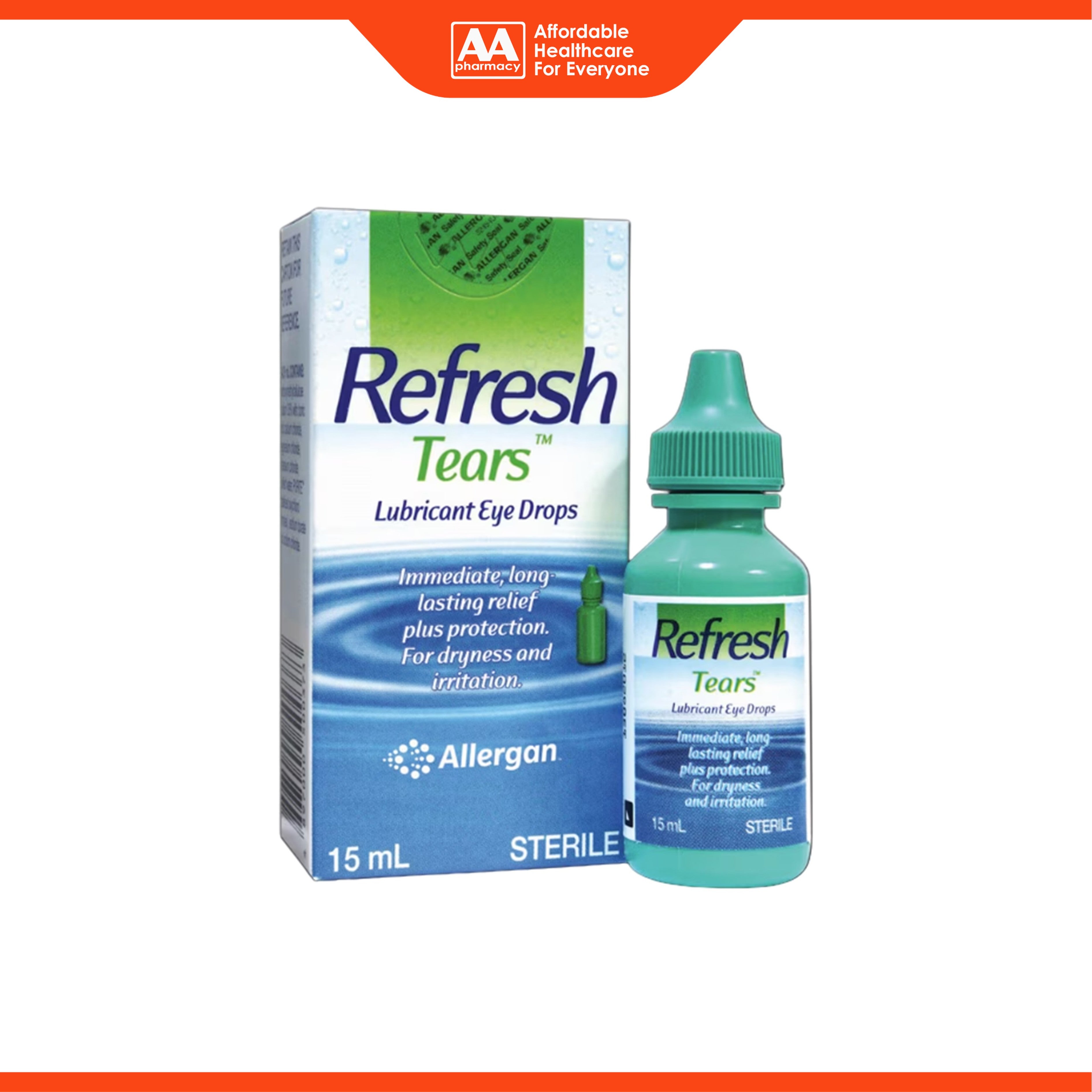Refresh Tears Lubricant Eye Drops 15mL