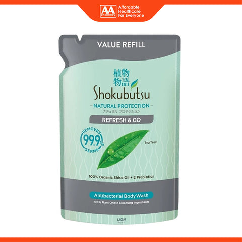 Shokubutsu Natural Protection Antibacterial Body Wash (Refresh and Go) 800g (Refill Pack)