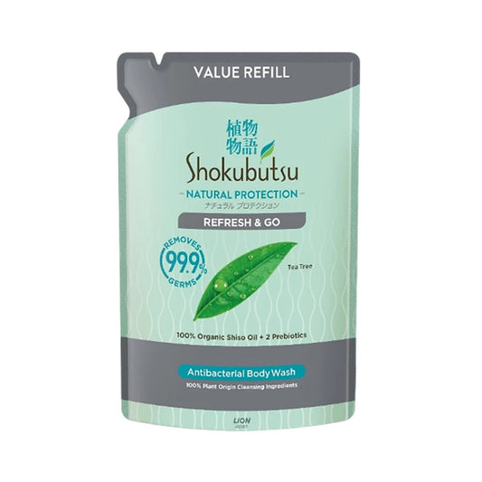 Shokubutsu Natural Protection Antibacterial Body Wash (Refresh and Go) 800g (Refill Pack)