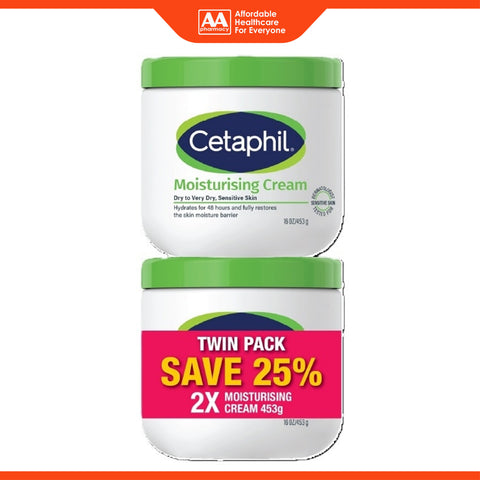 Cetaphil Moisturizing Cream 453gx2's [Twinpack]