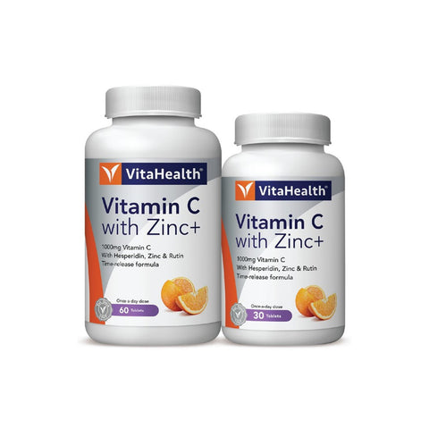 VitaHealth Vitamin C 1000mg with Zinc+ Tablet 60's+30's