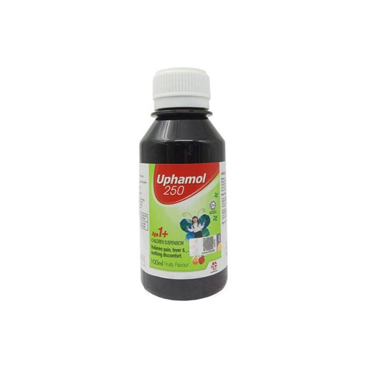 Uphamol 250mg Children Suspension 100mL (Fruity Flavour)