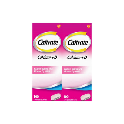 Caltrate Calcium 600mg + D Tablet 2x100's