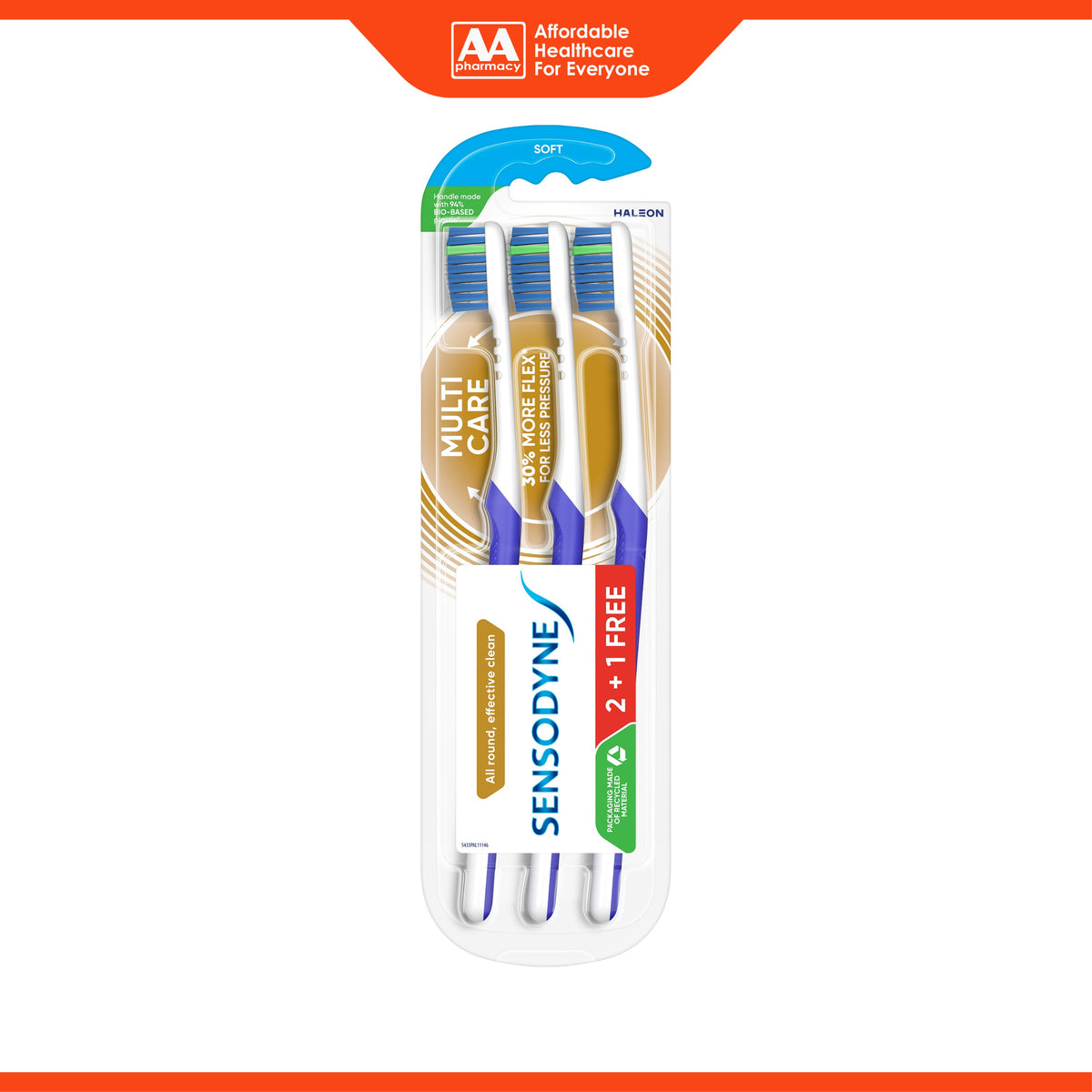 Sensodyne Toothbrush - Multi Care, Soft (3's)