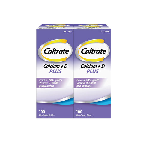 Caltrate Calcium 600mg + D Plus Tablet 2x100's