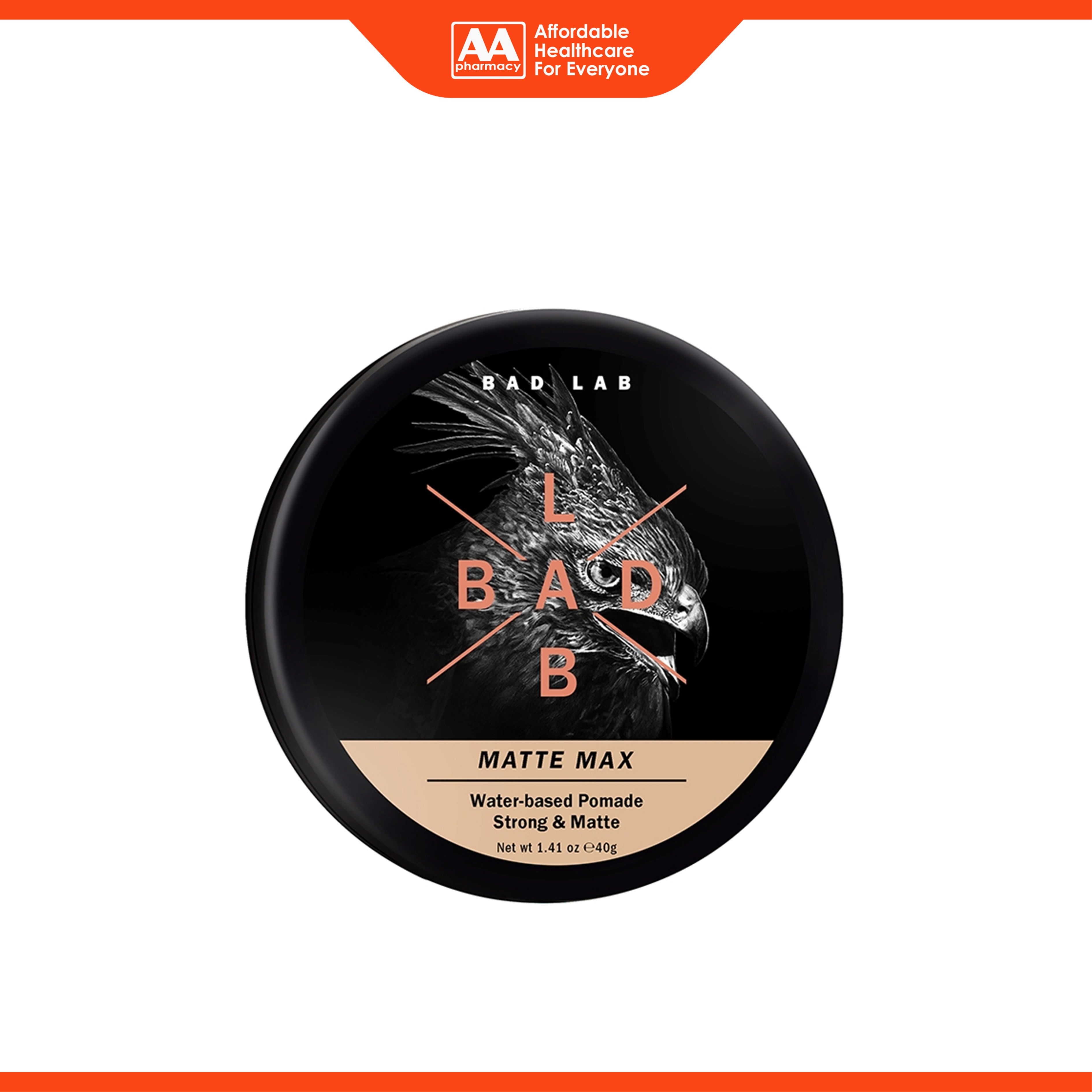 Bad Lab Water-Based Pomade (Matte Max, Strong and Matte) 40g