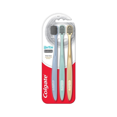 Colgate Toothbrush (Gentle Charcoal, Soft) 3's